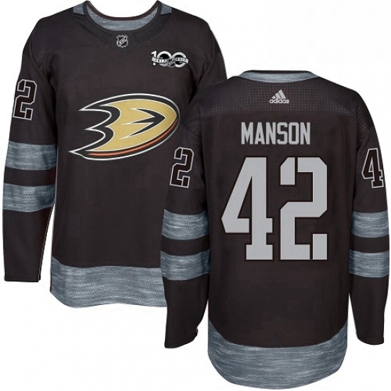 Mens Adidas Anaheim Ducks 42 Josh Manson Premier Black 1917 2017 100th Anniversary NHL Jersey Mens Adidas Anaheim Ducks 42 Josh Manson Premier Black 1917 2017 100th Anniversary NHL Jersey