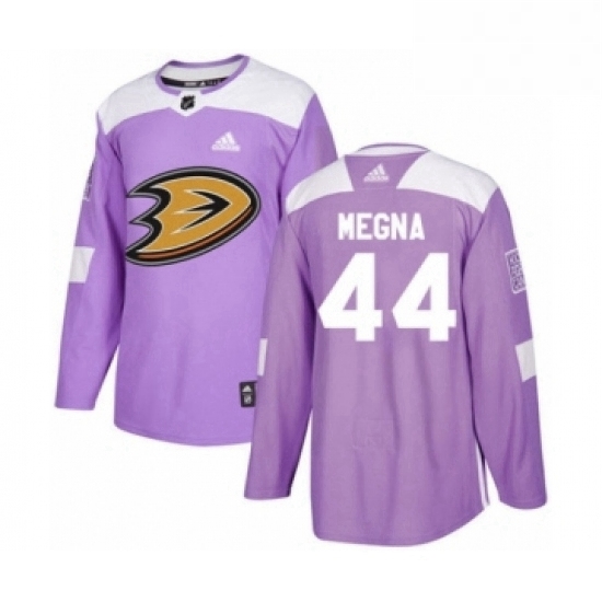 Mens Adidas Anaheim Ducks 44 Jaycob Megna Authentic Purple Fights Cancer Practice NHL Jersey Mens Adidas Anaheim Ducks 44 Jaycob Megna Authentic Purple Fights Cancer Practice NHL Jersey