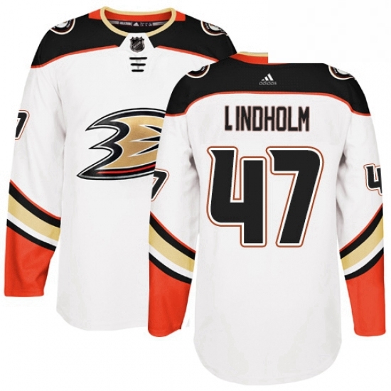 Mens Adidas Anaheim Ducks 47 Hampus Lindholm Authentic White Away NHL Jersey Mens Adidas Anaheim Ducks 47 Hampus Lindholm Authentic White Away NHL Jersey