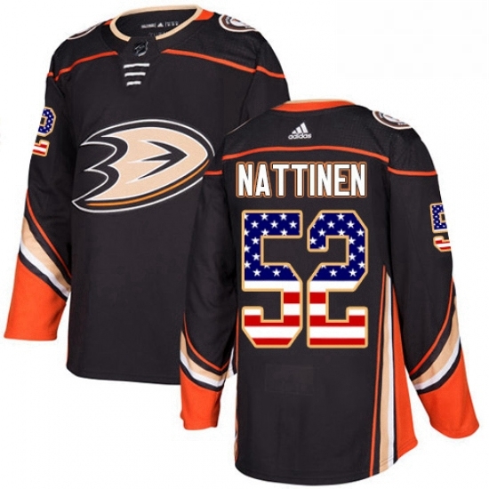 Mens Adidas Anaheim Ducks 52 Julius Nattinen Authentic Black USA Flag Fashion NHL Jersey Mens Adidas Anaheim Ducks 52 Julius Nattinen Authentic Black USA Flag Fashion NHL Jersey