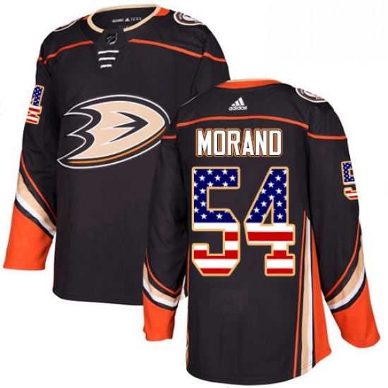 Mens Adidas Anaheim Ducks 54 Antoine Morand Authentic Black USA Flag Fashion NHL Jersey Mens Adidas Anaheim Ducks 54 Antoine Morand Authentic Black USA Flag Fashion NHL Jersey