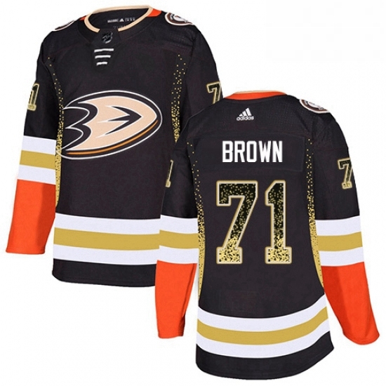Mens Adidas Anaheim Ducks 71 JT Brown Authentic Black Drift Fashion NHL Jersey Mens Adidas Anaheim Ducks 71 JT Brown Authentic Black Drift Fashion NHL Jersey