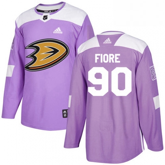 Mens Adidas Anaheim Ducks 90 Giovanni Fiore Authentic Purple Fights Cancer Practice NHL Jersey Mens Adidas Anaheim Ducks 90 Giovanni Fiore Authentic Purple Fights Cancer Practice NHL Jersey