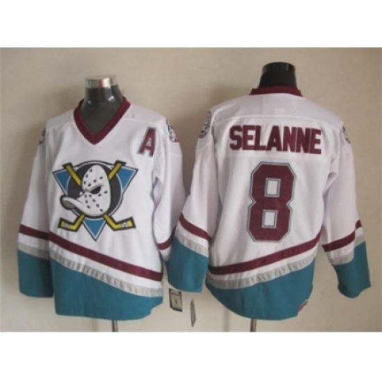 NHL Anaheim Ducks #8 Teemu Selanne white jerseys restore ancient ways NHL Anaheim Ducks #8 Teemu Selanne white jerseys restore ancient ways