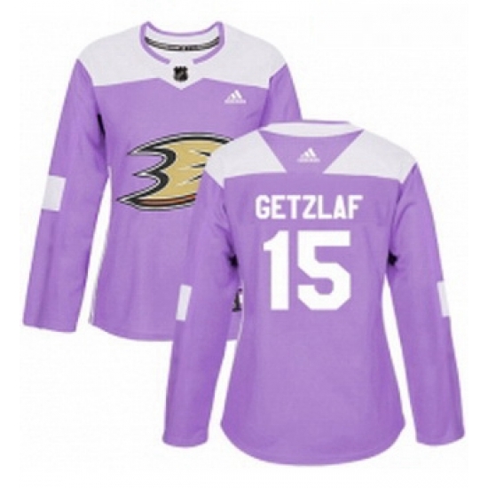 Womens Adidas Anaheim Ducks 15 Ryan Getzlaf Authentic Purple Fights Cancer Practice NHL Jersey Womens Adidas Anaheim Ducks 15 Ryan Getzlaf Authentic Purple Fights Cancer Practice NHL Jersey