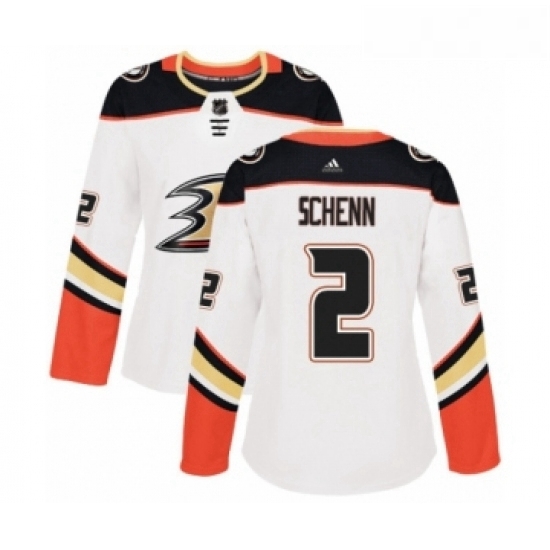 Womens Adidas Anaheim Ducks 2 Luke Schenn Authentic White Away NHL Jersey Womens Adidas Anaheim Ducks 2 Luke Schenn Authentic White Away NHL Jersey