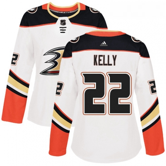 Womens Adidas Anaheim Ducks 22 Chris Kelly Authentic White Away NHL Jerse Womens Adidas Anaheim Ducks 22 Chris Kelly Authentic White Away NHL Jerse