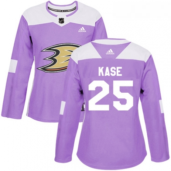 Womens Adidas Anaheim Ducks 25 Ondrej Kase Authentic Purple Fights Cancer Practice NHL Jersey Womens Adidas Anaheim Ducks 25 Ondrej Kase Authentic Purple Fights Cancer Practice NHL Jersey