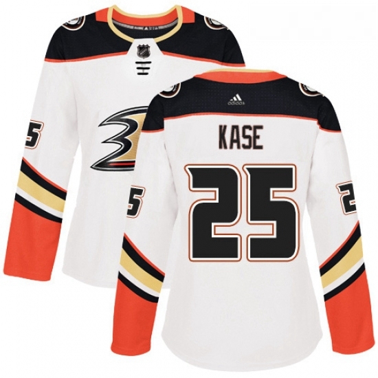 Womens Adidas Anaheim Ducks 25 Ondrej Kase Authentic White Away NHL Jersey Womens Adidas Anaheim Ducks 25 Ondrej Kase Authentic White Away NHL Jersey