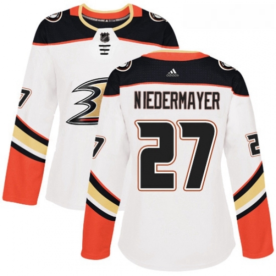 Womens Adidas Anaheim Ducks 27 Scott Niedermayer Authentic White Away NHL Jersey Womens Adidas Anaheim Ducks 27 Scott Niedermayer Authentic White Away NHL Jersey