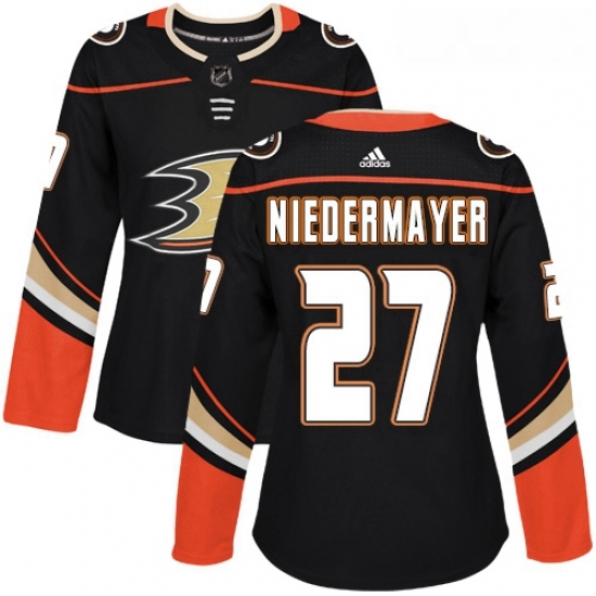 Womens Adidas Anaheim Ducks 27 Scott Niedermayer Premier Black Home NHL Jersey Womens Adidas Anaheim Ducks 27 Scott Niedermayer Premier Black Home NHL Jersey
