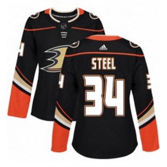 Womens Adidas Anaheim Ducks 34 Sam Steel Authentic Black Home NHL Jersey Womens Adidas Anaheim Ducks 34 Sam Steel Authentic Black Home NHL Jersey