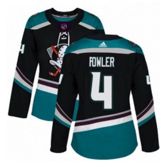 Womens Adidas Anaheim Ducks 4 Cam Fowler Authentic Black Teal Third NHL Jersey Womens Adidas Anaheim Ducks 4 Cam Fowler Authentic Black Teal Third NHL Jersey