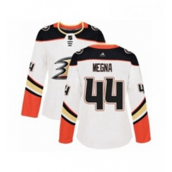 Womens Adidas Anaheim Ducks 44 Jaycob Megna Authentic White Away NHL Jersey Womens Adidas Anaheim Ducks 44 Jaycob Megna Authentic White Away NHL Jersey