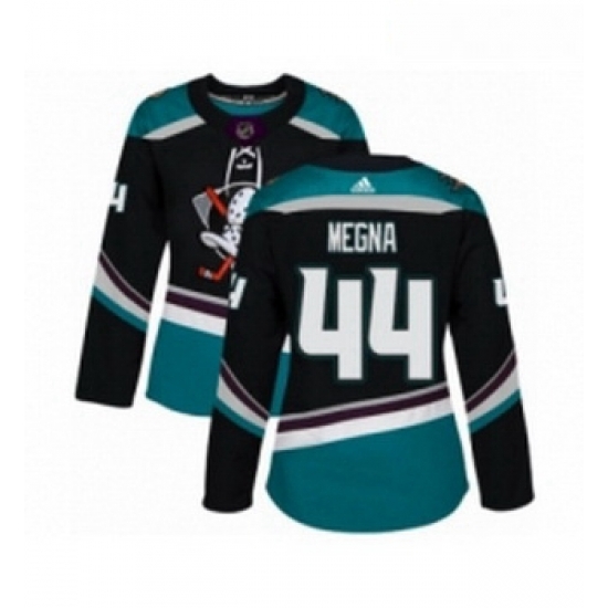 Womens Adidas Anaheim Ducks 44 Jaycob Megna Premier Black Teal Alternate NHL Jersey Womens Adidas Anaheim Ducks 44 Jaycob Megna Premier Black Teal Alternate NHL Jersey