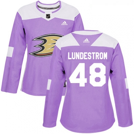 Womens Adidas Anaheim Ducks 48 Isac Lundestrom Authentic Purple Fights Cancer Practice NHL Jersey Womens Adidas Anaheim Ducks 48 Isac Lundestrom Authentic Purple Fights Cancer Practice NHL Jersey