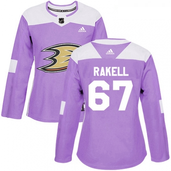 Womens Adidas Anaheim Ducks 67 Rickard Rakell Authentic Purple Fights Cancer Practice NHL Jersey Womens Adidas Anaheim Ducks 67 Rickard Rakell Authentic Purple Fights Cancer Practice NHL Jersey