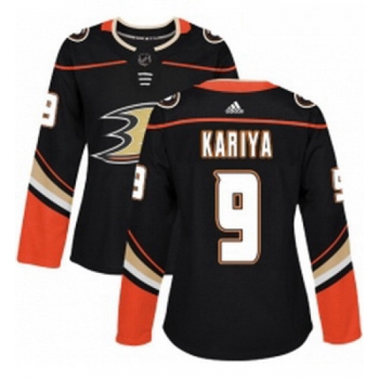 Womens Adidas Anaheim Ducks 9 Paul Kariya Premier Black Home NHL Jersey Womens Adidas Anaheim Ducks 9 Paul Kariya Premier Black Home NHL Jersey