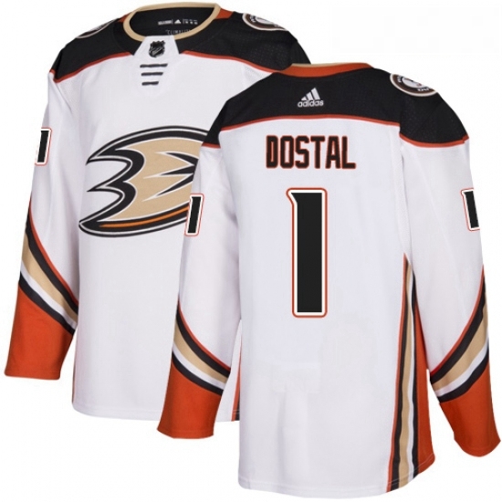 Youth Adidas Anaheim Ducks 1 Lukas Dostal Authentic White Away NHL Jersey Youth Adidas Anaheim Ducks 1 Lukas Dostal Authentic White Away NHL Jersey