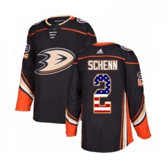 Youth Adidas Anaheim Ducks 2 Luke Schenn Authentic Black USA Flag Fashion NHL Jersey Youth Adidas Anaheim Ducks 2 Luke Schenn Authentic Black USA Flag Fashion NHL Jersey