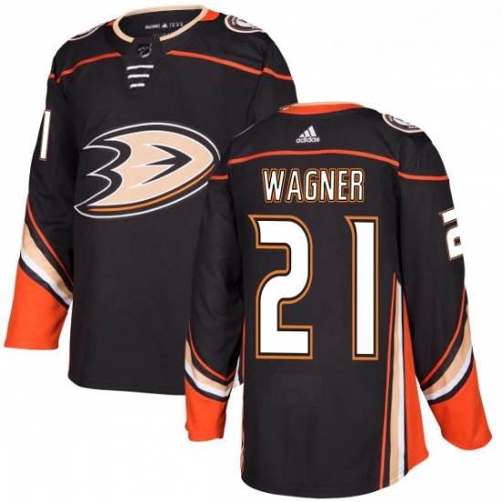 Youth Adidas Anaheim Ducks 21 Chris Wagner Authentic Black Home NHL Jersey 
