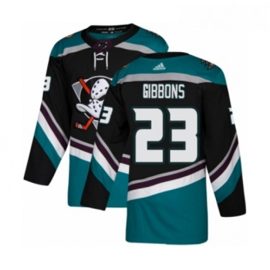 Youth Adidas Anaheim Ducks 23 Brian Gibbons Premier Black Teal Alternate NHL Jersey Youth Adidas Anaheim Ducks 23 Brian Gibbons Premier Black Teal Alternate NHL Jersey
