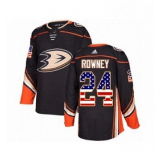 Youth Adidas Anaheim Ducks 24 Carter Rowney Authentic Black USA Flag Fashion NHL Jersey Youth Adidas Anaheim Ducks 24 Carter Rowney Authentic Black USA Flag Fashion NHL Jersey