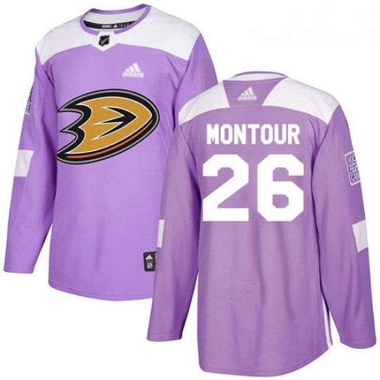 Youth Adidas Anaheim Ducks 26 Brandon Montour Authentic Purple Fights Cancer Practice NHL Jersey Youth Adidas Anaheim Ducks 26 Brandon Montour Authentic Purple Fights Cancer Practice NHL Jersey