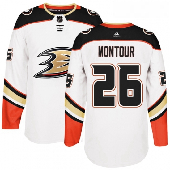 Youth Adidas Anaheim Ducks 26 Brandon Montour Authentic White Away NHL Jersey Youth Adidas Anaheim Ducks 26 Brandon Montour Authentic White Away NHL Jersey