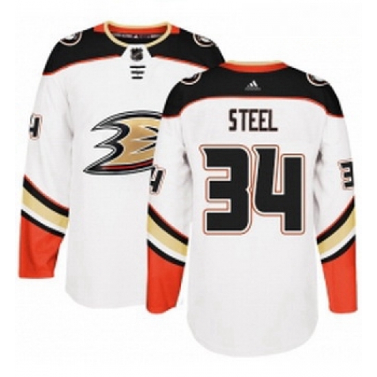 Youth Adidas Anaheim Ducks 34 Sam Steel Authentic White Away NHL Jersey Youth Adidas Anaheim Ducks 34 Sam Steel Authentic White Away NHL Jersey
