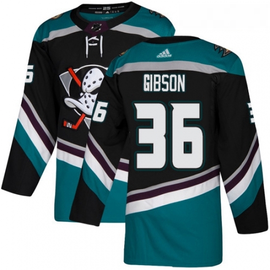 Youth Adidas Anaheim Ducks 36 John Gibson Authentic Black Teal Third NHL Jersey Youth Adidas Anaheim Ducks 36 John Gibson Authentic Black Teal Third NHL Jersey