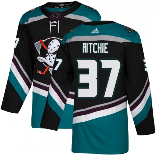 Youth Adidas Anaheim Ducks 37 Nick Ritchie Authentic Black Teal Third NHL Jersey Youth Adidas Anaheim Ducks 37 Nick Ritchie Authentic Black Teal Third NHL Jersey