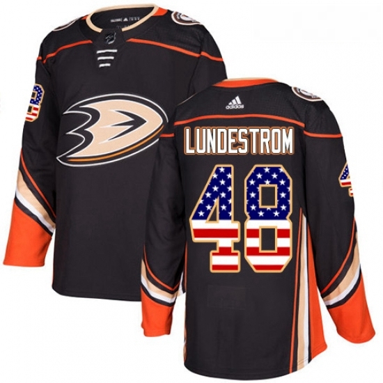 Youth Adidas Anaheim Ducks 48 Isac Lundestrom Authentic Black USA Flag Fashion NHL Jersey Youth Adidas Anaheim Ducks 48 Isac Lundestrom Authentic Black USA Flag Fashion NHL Jersey