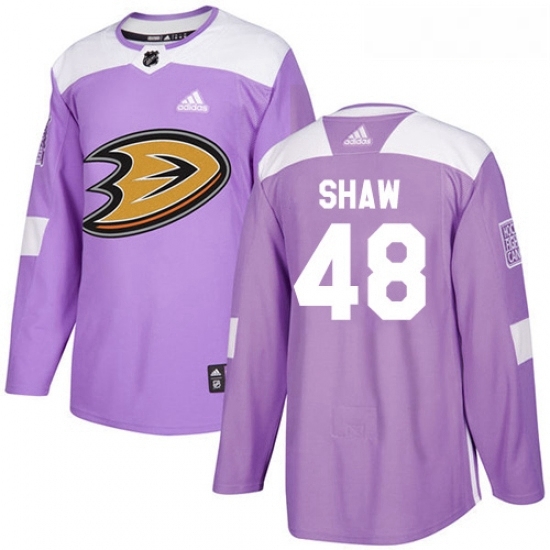 Youth Adidas Anaheim Ducks 48 Logan Shaw Authentic Purple Fights Cancer Practice NHL Jersey Youth Adidas Anaheim Ducks 48 Logan Shaw Authentic Purple Fights Cancer Practice NHL Jersey
