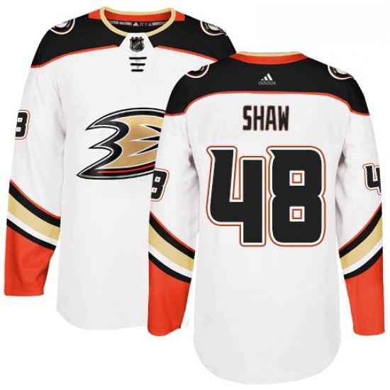 Youth Adidas Anaheim Ducks 48 Logan Shaw Authentic White Away NHL Jersey Youth Adidas Anaheim Ducks 48 Logan Shaw Authentic White Away NHL Jersey