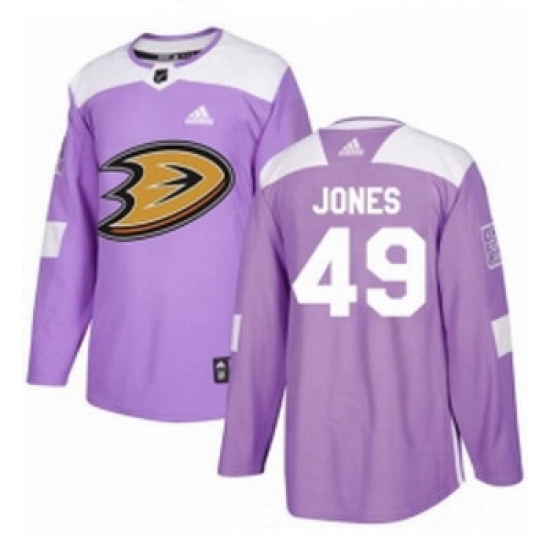 Youth Adidas Anaheim Ducks 49 Max Jones Authentic Purple Fights Cancer Practice NHL Jersey Youth Adidas Anaheim Ducks 49 Max Jones Authentic Purple Fights Cancer Practice NHL Jersey