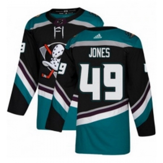 Youth Adidas Anaheim Ducks 49 Max Jones Premier Black Teal Alternate NHL Jersey Youth Adidas Anaheim Ducks 49 Max Jones Premier Black Teal Alternate NHL Jersey
