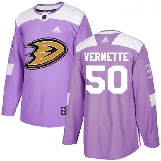 Youth Adidas Anaheim Ducks 50 Antoine Vermette Authentic Purple Fights Cancer Practice NHL Jersey Youth Adidas Anaheim Ducks 50 Antoine Vermette Authentic Purple Fights Cancer Practice NHL Jersey