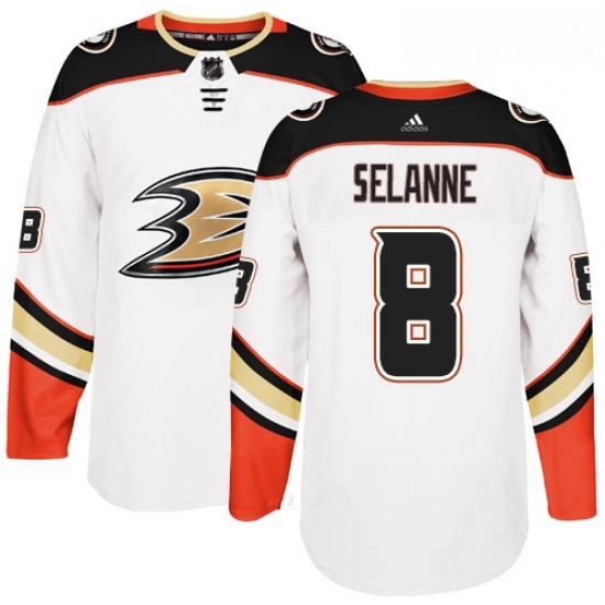Youth Adidas Anaheim Ducks 8 Teemu Selanne Authentic White Away NHL Jersey Youth Adidas Anaheim Ducks 8 Teemu Selanne Authentic White Away NHL Jersey