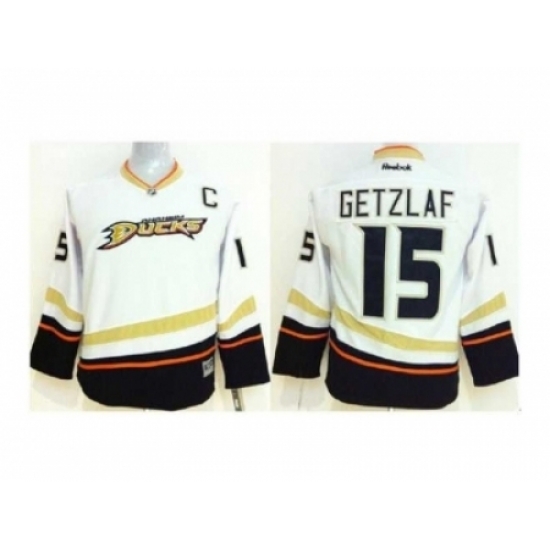 Youth NHL Jerseys Anaheim Ducks #15 Getzlaf white[2014 new][patch C]