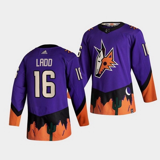 Men Arizona Coyotes 16 Andrew Ladd Purple Stitched jersey Men Arizona Coyotes 16 Andrew Ladd Purple Stitched jersey