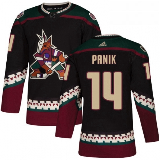 Mens Adidas Arizona Coyotes 14 Richard Panik Premier Black Alternate NHL Jersey Mens Adidas Arizona Coyotes 14 Richard Panik Premier Black Alternate NHL Jersey