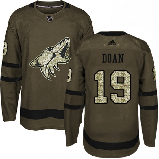 Mens Adidas Arizona Coyotes 19 Shane Doan Authentic Green Salute to Service NHL Jersey Mens Adidas Arizona Coyotes 19 Shane Doan Authentic Green Salute to Service NHL Jersey