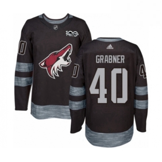 Mens Adidas Arizona Coyotes 40 Michael Grabner Authentic Black 1917 2017 100th Anniversary NHL Jersey Mens Adidas Arizona Coyotes 40 Michael Grabner Authentic Black 1917 2017 100th Anniversary NHL Jersey