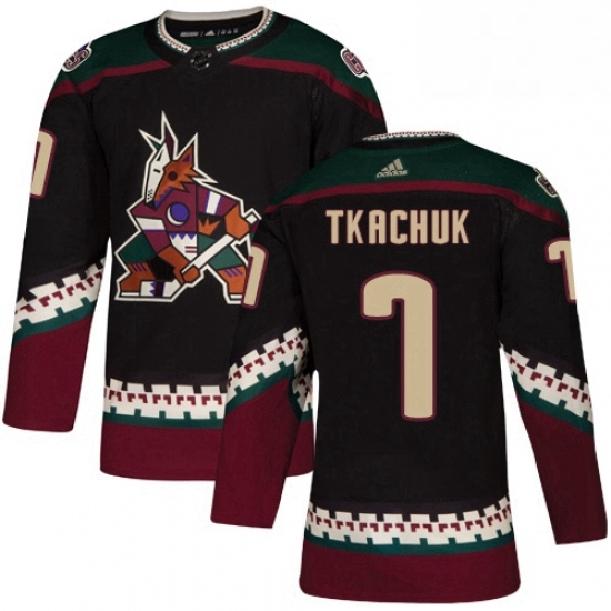 Mens Adidas Arizona Coyotes 7 Keith Tkachuk Authentic Black Alternate NHL Jersey Mens Adidas Arizona Coyotes 7 Keith Tkachuk Authentic Black Alternate NHL Jersey