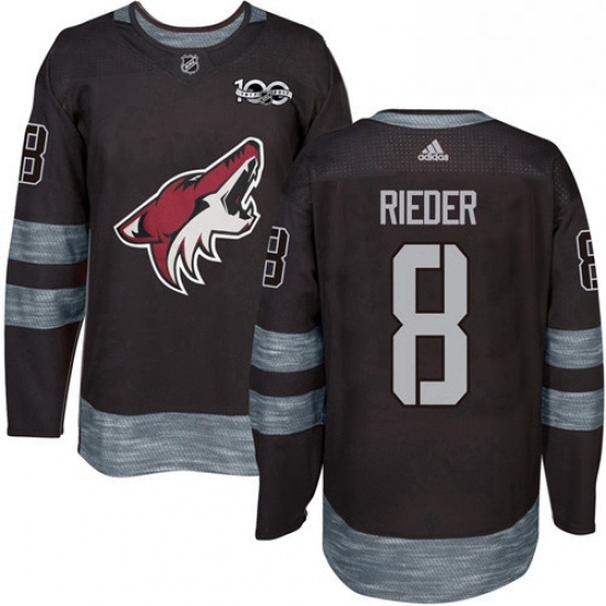 Mens Adidas Arizona Coyotes 8 Tobias Rieder Premier Black 1917 2017 100th Anniversary NHL Jersey Mens Adidas Arizona Coyotes 8 Tobias Rieder Premier Black 1917 2017 100th Anniversary NHL Jersey