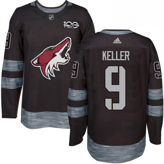 Mens Adidas Arizona Coyotes 9 Clayton Keller Authentic Black 1917 2017 100th Anniversary NHL Jersey Mens Adidas Arizona Coyotes 9 Clayton Keller Authentic Black 1917 2017 100th Anniversary NHL Jersey