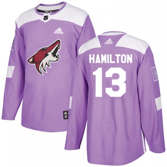 Youth Adidas Arizona Coyotes 13 Freddie Hamilton Authentic Purple Fights Cancer Practice NHL Jersey Youth Adidas Arizona Coyotes 13 Freddie Hamilton Authentic Purple Fights Cancer Practice NHL Jersey