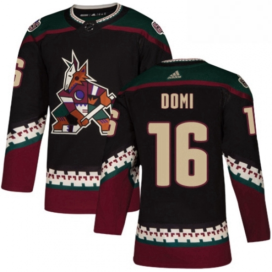 Youth Adidas Arizona Coyotes 16 Max Domi Premier Black Alternate NHL Jersey Youth Adidas Arizona Coyotes 16 Max Domi Premier Black Alternate NHL Jersey