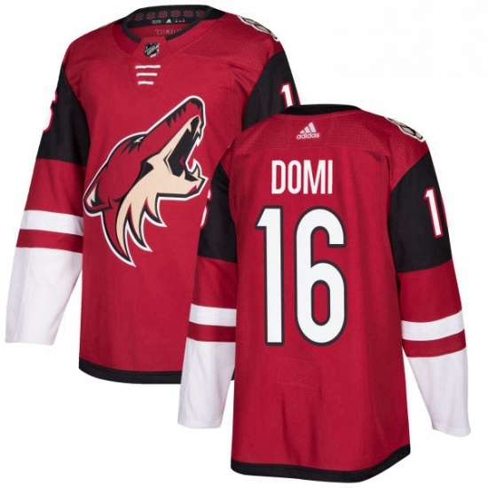 Youth Adidas Arizona Coyotes 16 Max Domi Premier Burgundy Red Home NHL Jersey Youth Adidas Arizona Coyotes 16 Max Domi Premier Burgundy Red Home NHL Jersey